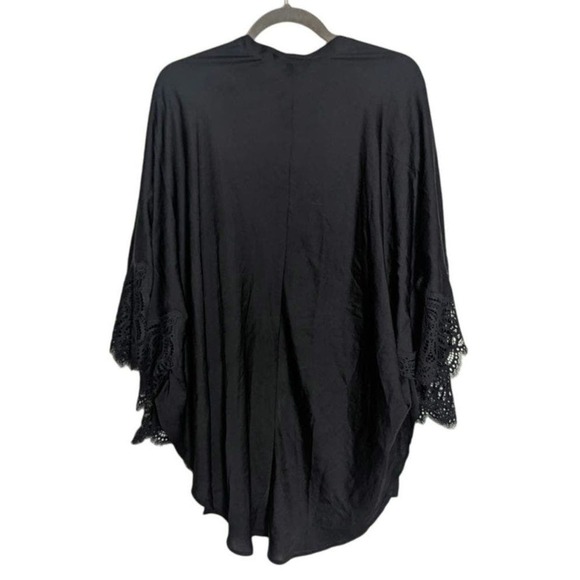 Victoria's Secret Black Intimate Cover Open Front Short Sexy Duster Robe XS - Picture 5 of 5